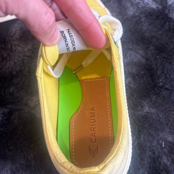 Cariuma Yellow Canvas Sneakers - Picture 5 of 8